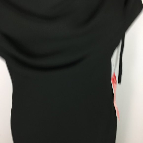 New! Karina Nites Formal Maxi Dress Sz 10 Womans Black Cowl Neck Spaghetti - Picture 12 of 15